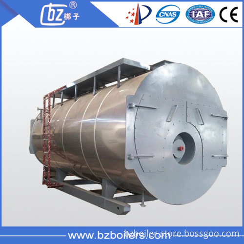 New diesel fuel steam boiler for food and drinks production